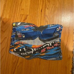 LF race car print bandeau top